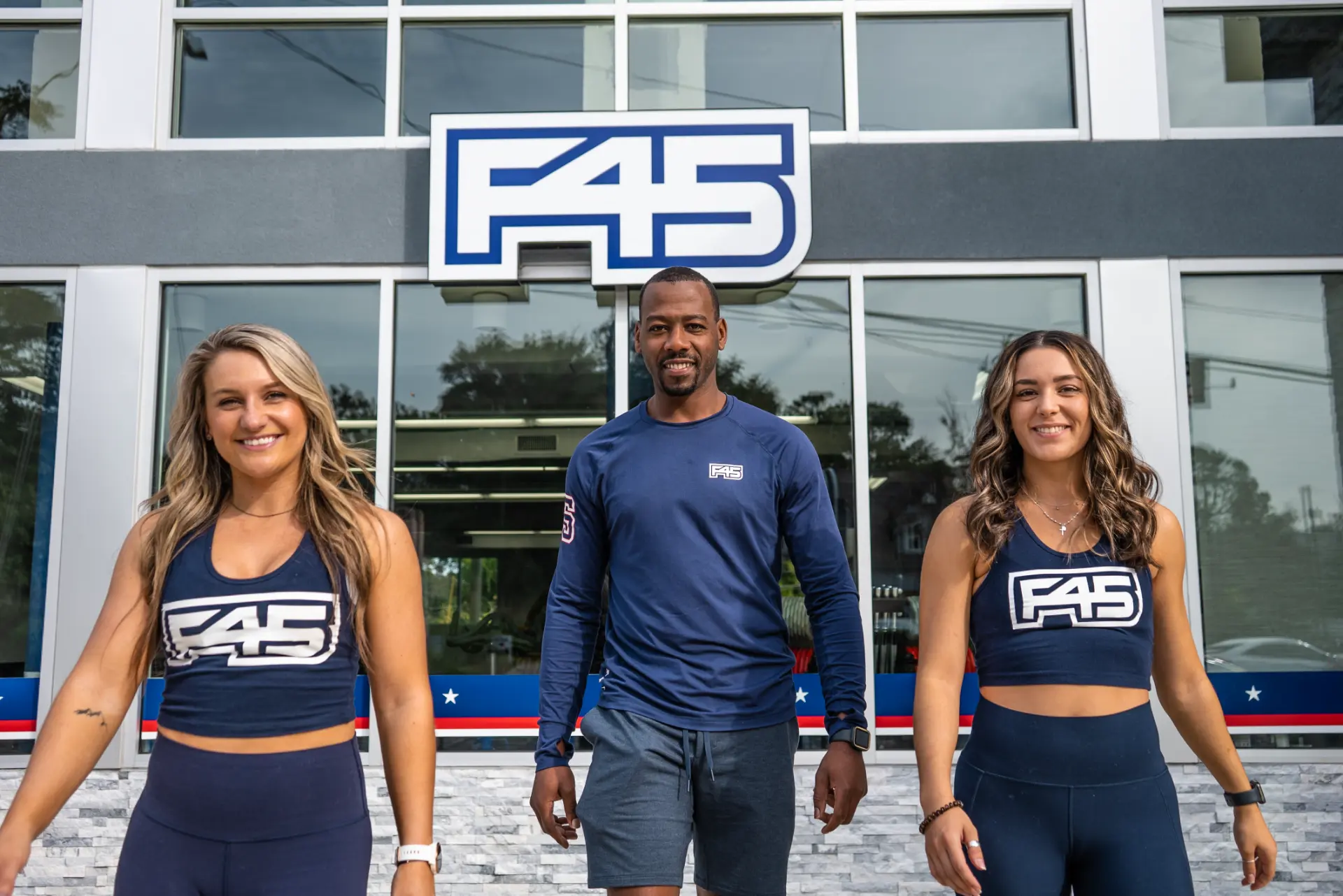 F45 Training team outside the Tallahassee studio.