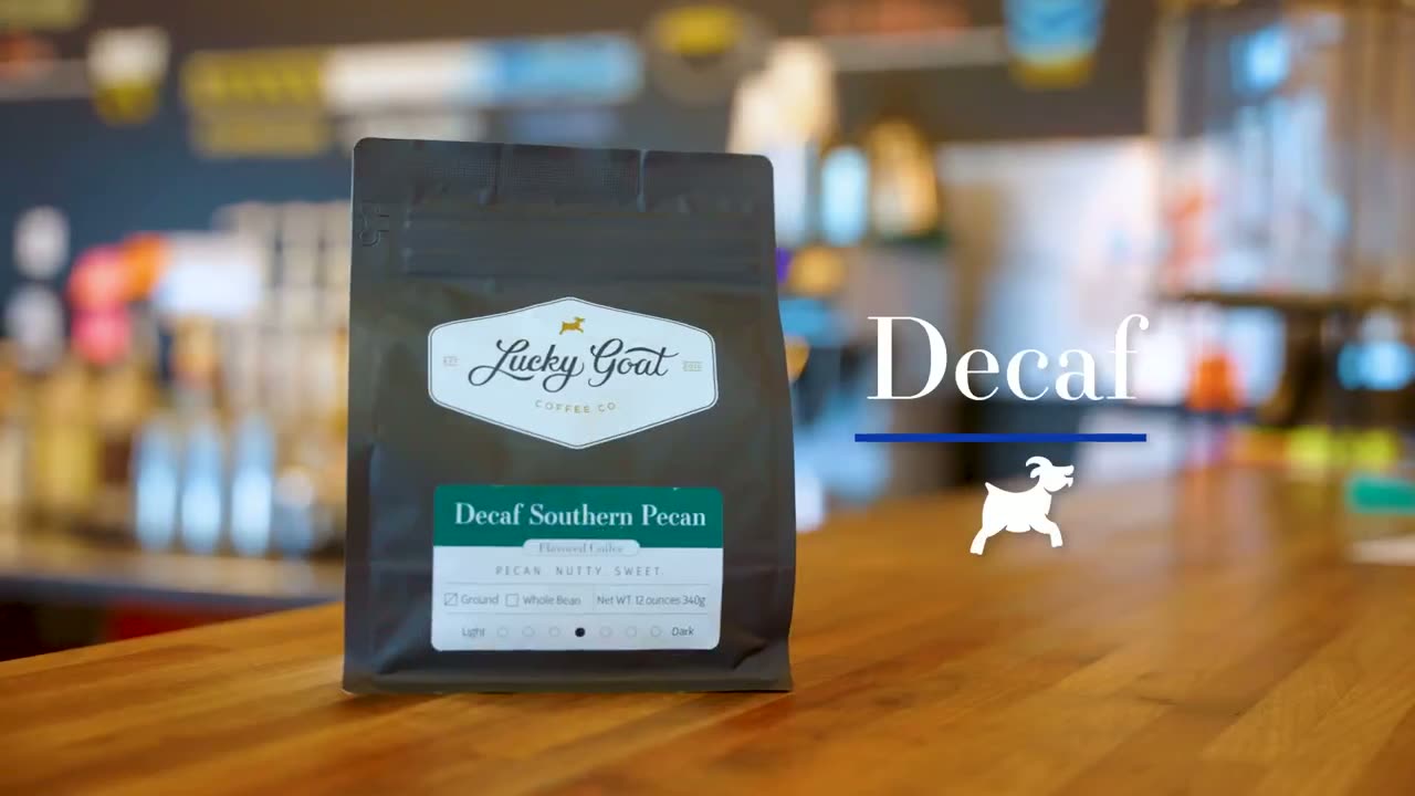 Lucky Goat Coffee branded spot.