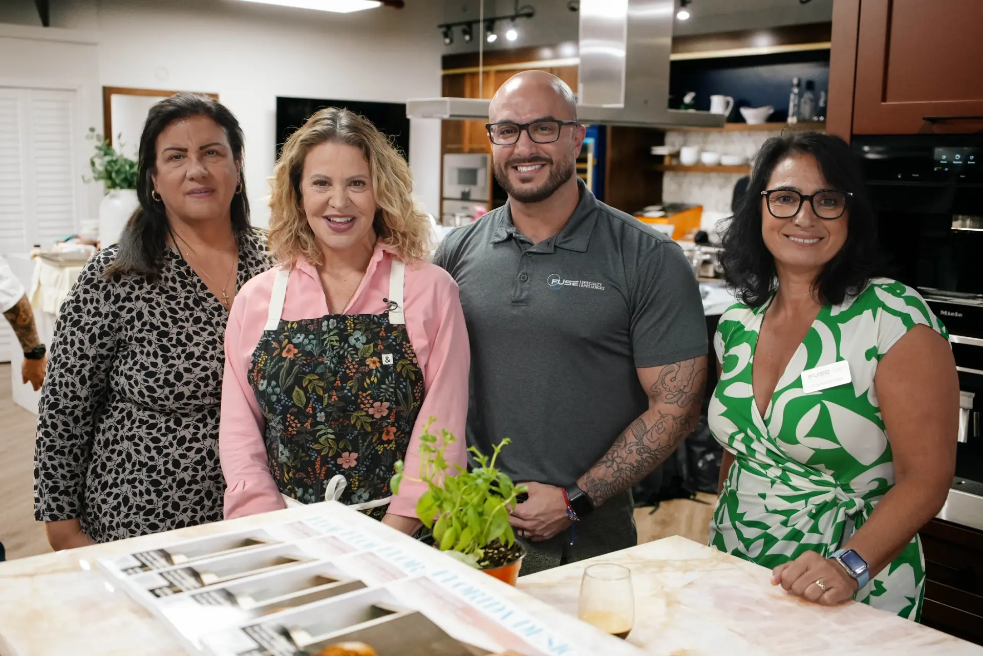 Guests and hosts at the Fuse Specialty Appliances showroom event.